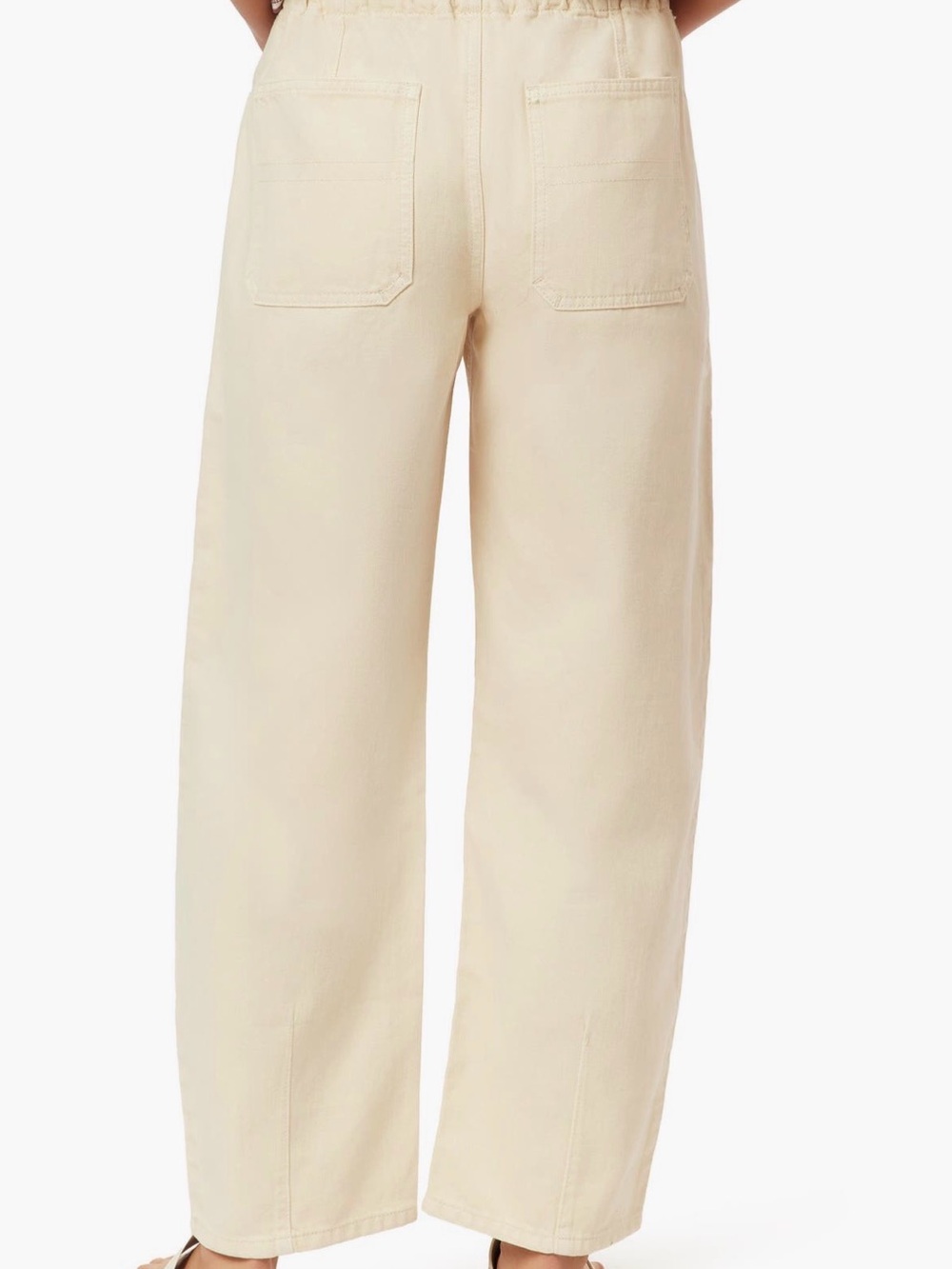 Scotch & Soda Cream “The Arc” Pull-On Barrel Leg Pants - Picture 2 of 5